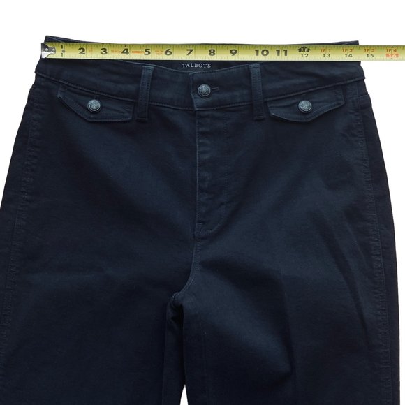 Talbots High Rise Straight Leg Trouser Jean Stretch Denim Sz 6 Inseam  29.5 Inch - Picture 5 of 12